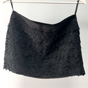 Sans Souci black lace mini skirt